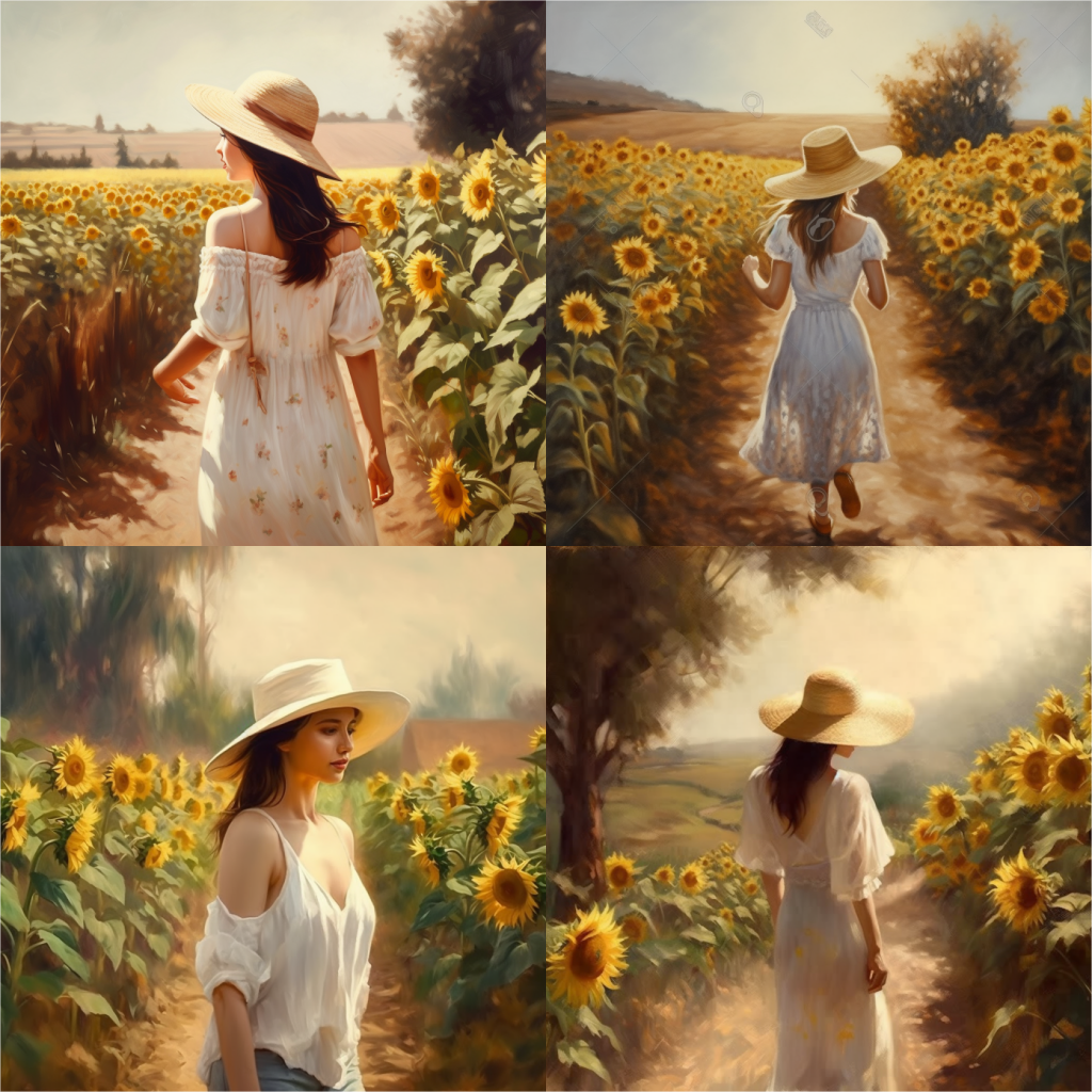 aruiz_Chinese_oil_painting_a_girl_in_a_white_hat_is_on_a_countr_8b2b5fc2-72a7-42.png